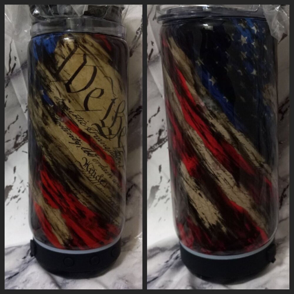 Bluetooth speaker tumbler